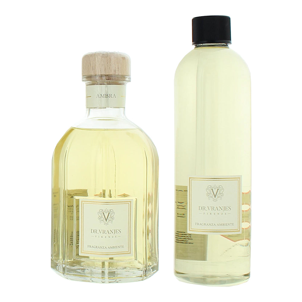 Dr. Vranjes Firenze Ambra 2 Piece Gift Set: Diffuser 500ml - Diffuser Refill 500 - Product