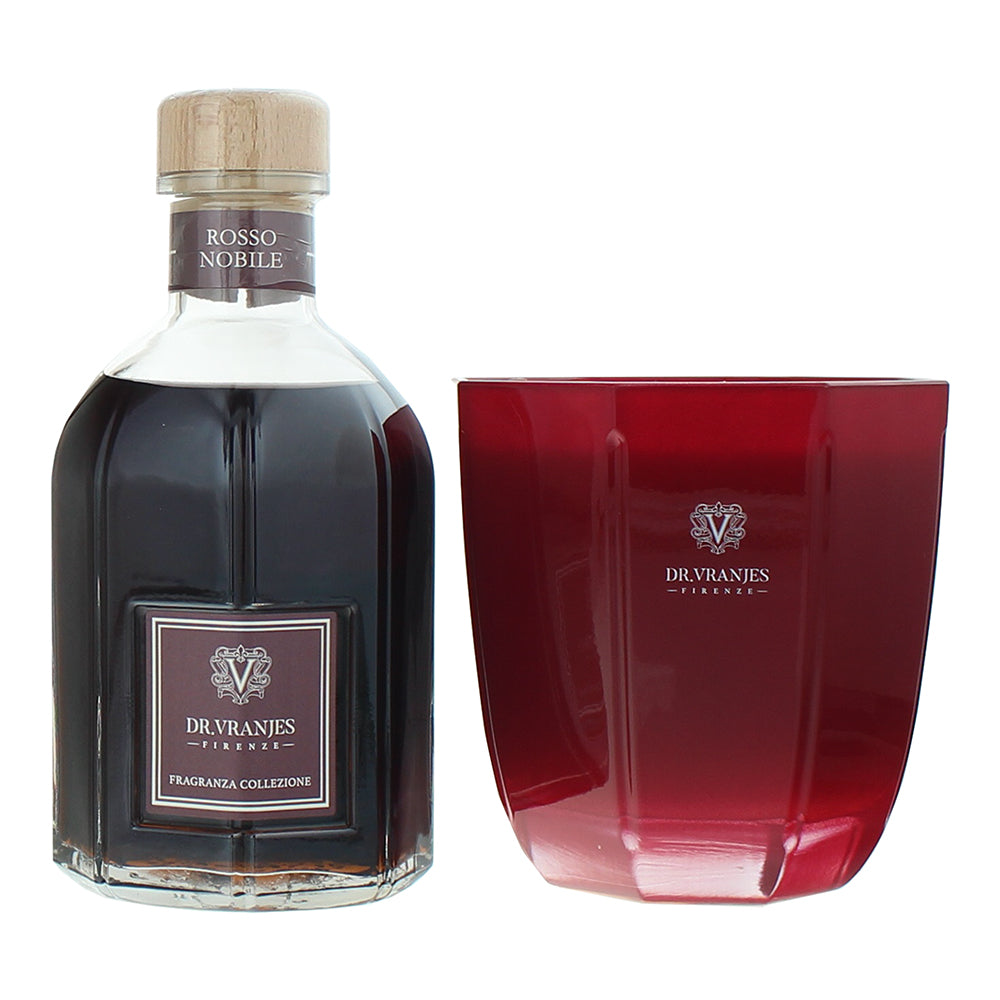 Dr. Vranjes Firenze Rosso Nobile 2 Piece Gift Set: Diffuser 500ml - Candle 500g - Product