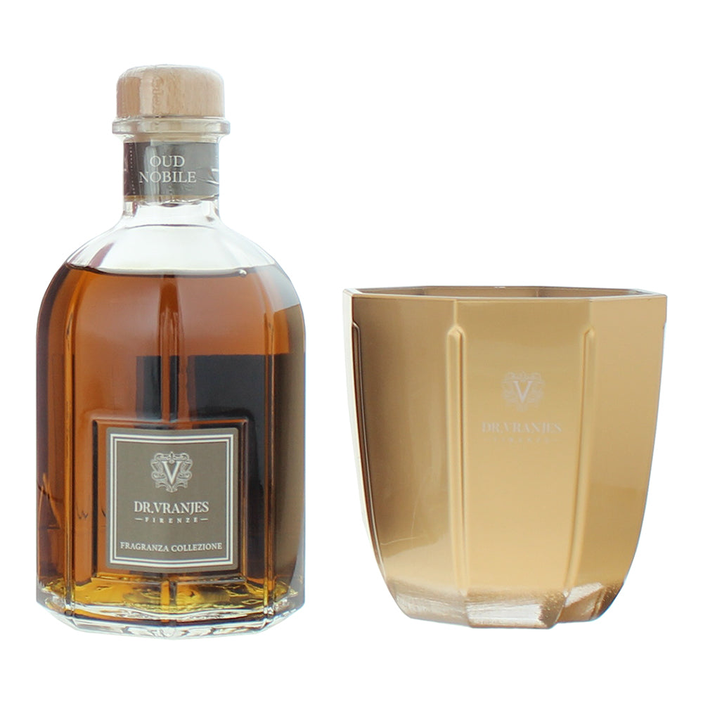 Dr. Vranjes Firenze Oud Nobile 2 Piece Gift Set: Diffuser 250ml - Candle 200ml - Product