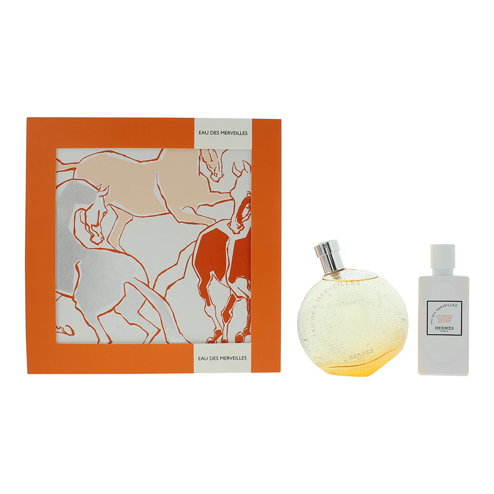 Hermès Eau Des Merveilles 2 Piece Gift Set: Eau de Toilette 100ml - Body Lotion 