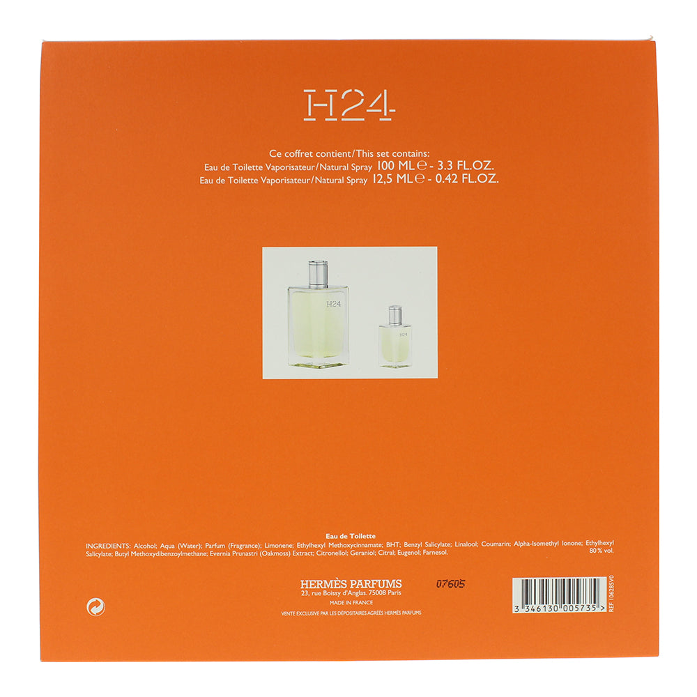 Hermès H24 2 Piece Gift Set: Eau de Toilette 100ml - Eau de Toilette 12.5ml - Ingredients