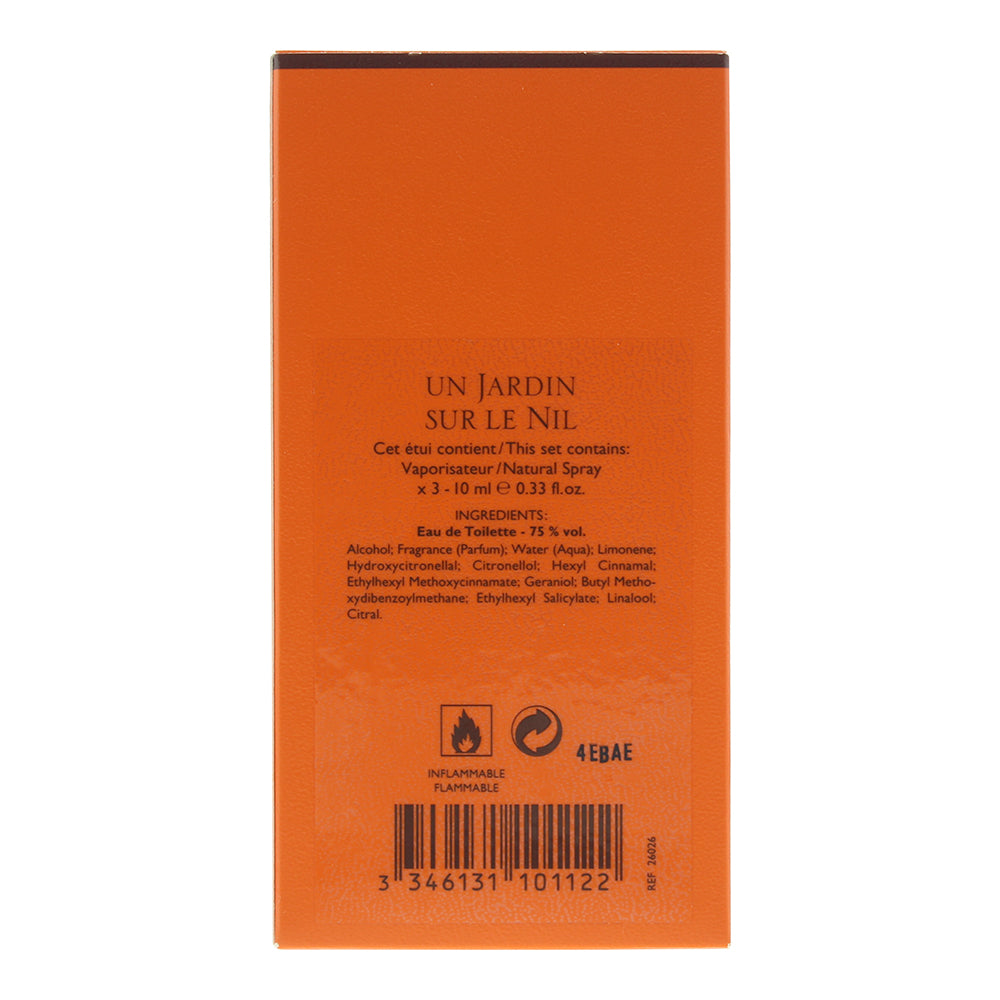 Hermès Un Jardin Sur Le Nil Refill 3 Piece Gift Set: Eau de Toilette 3 x 10ml