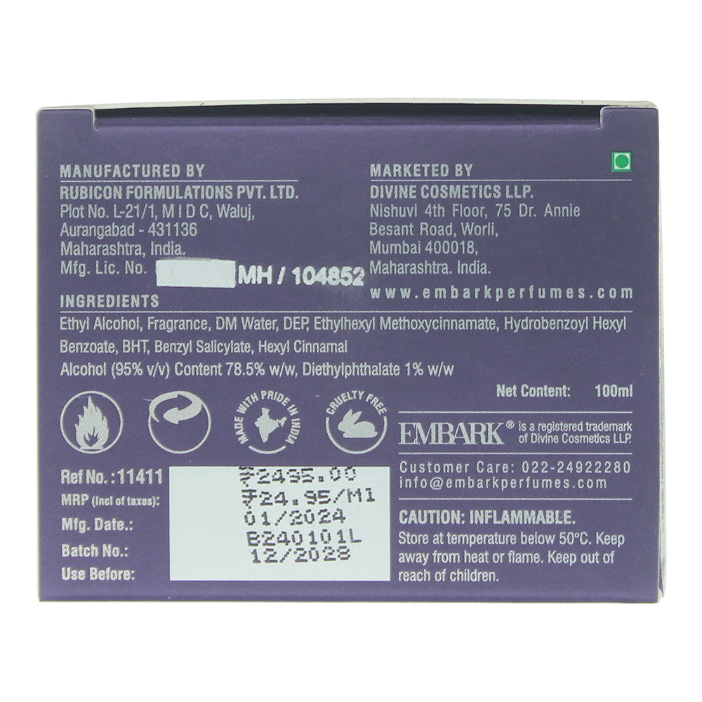 Embark My Journey Kashmir Eau de Parfum 100ml