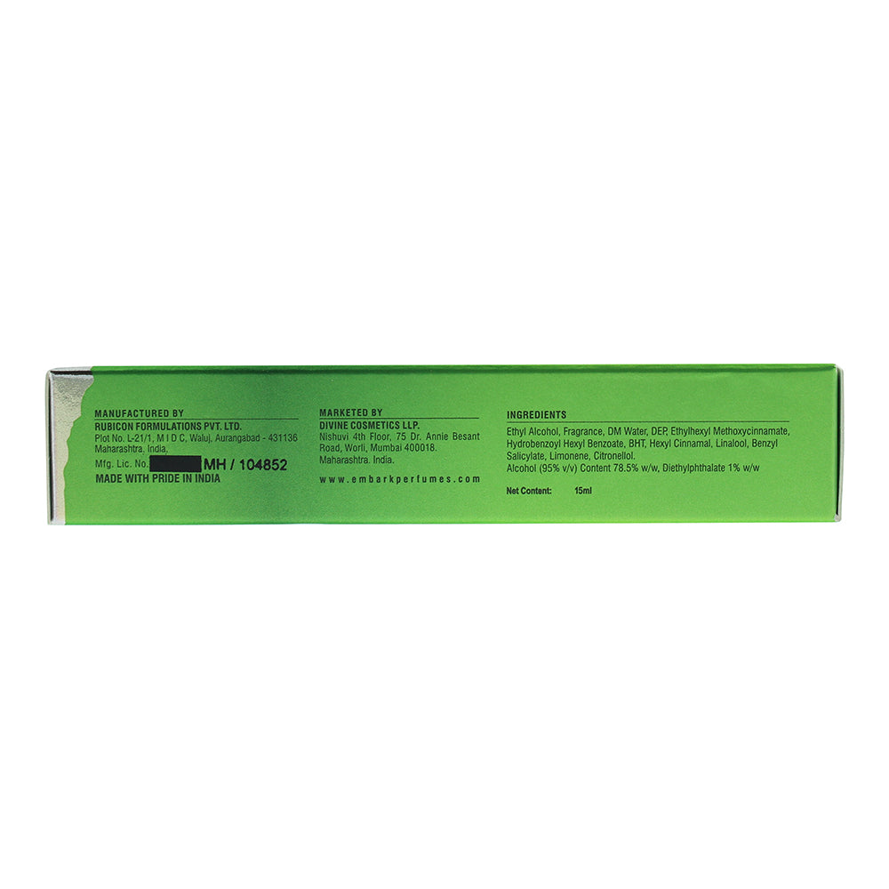Embark My Journey Kerala Eau de Parfum 15ml - Ingredients