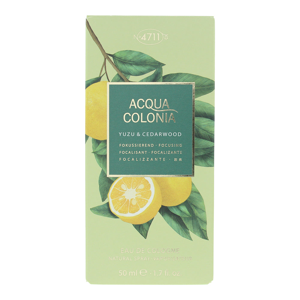 4711 Acqua Colonia Yuzu & Cedarwood Eau de Cologne 50ml - Box
