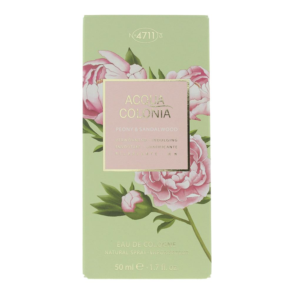 4711 Acqua Colonia Peony & Sandalwood Eau de Cologne 50ml - Box