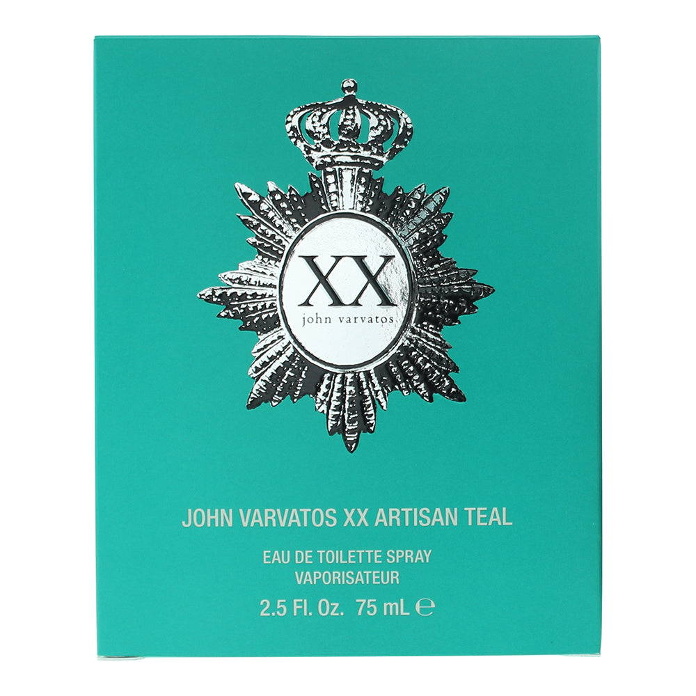 John Varvatos XX Artisan Teal Eau de Toilette 75ml - Box