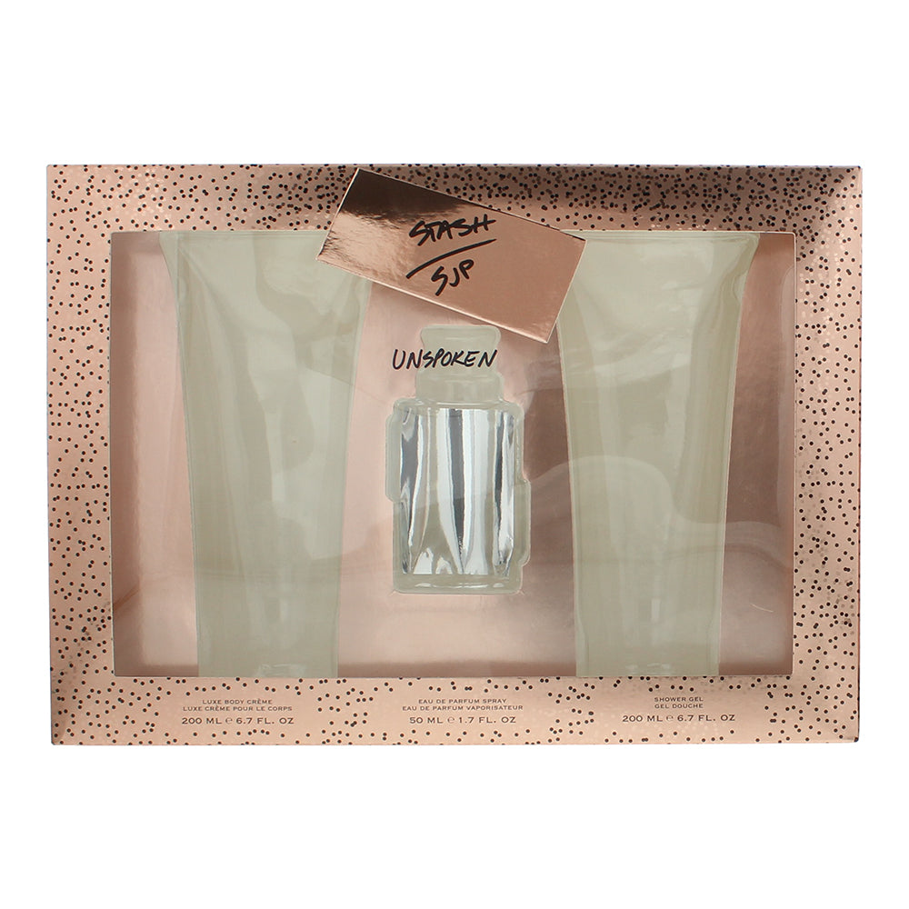 Sarah Jessica Parker Stash Unspoken 3 Piece Gift Set: Eau de Parfum 50ml - Showe - Box