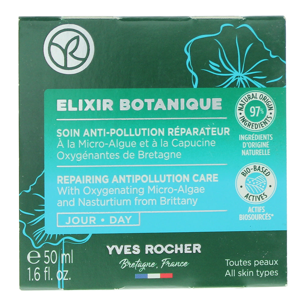 Yves Rocher Elixir Botanique Repairing Anti-Pollution Day Cream 50ml - Box