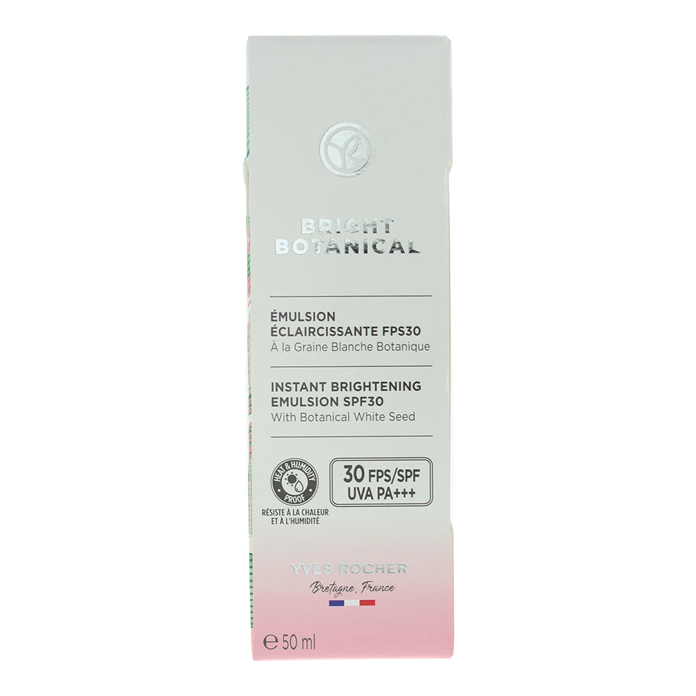 Yves Rocher Bright Botanical Instant Brightening Spf 30 Emulsion 50ml - Box