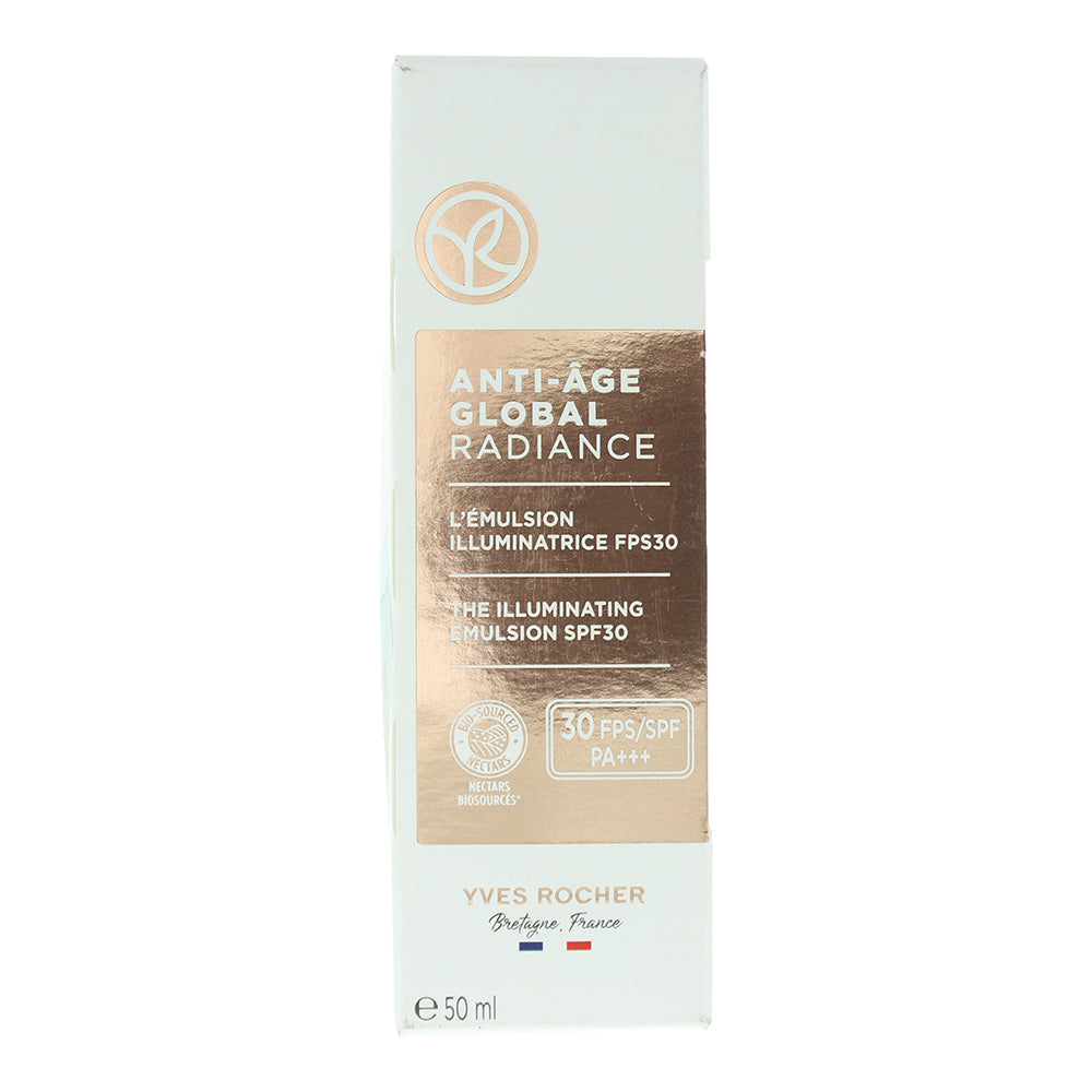 Yves Rocher Anti Age Global Radiance The Illuminating Spf 30 Emulsion 50ml - Box