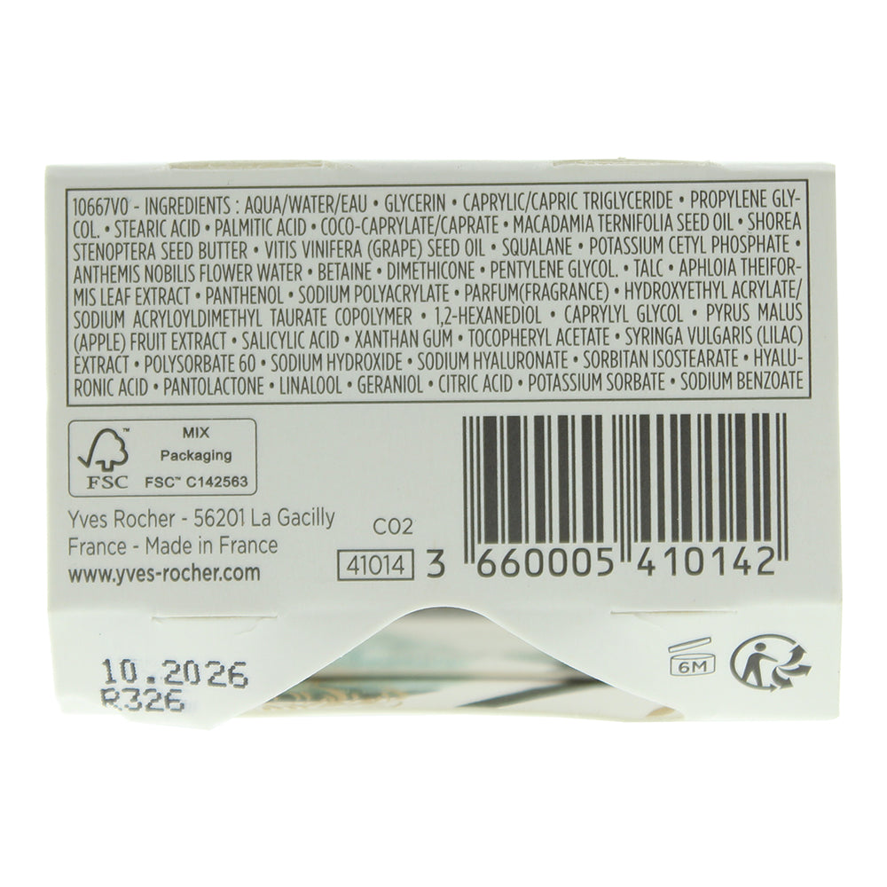 Yves Rocher Anti Age Global Beautyfying Day Cream 50ml - Ingredients