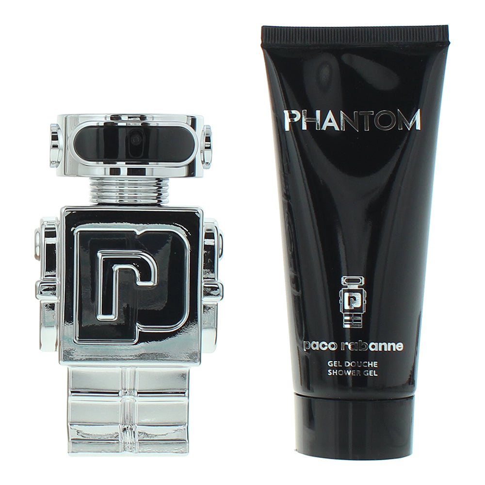 Paco Rabanne Phantom 2 Piece Gift Set: Eau de Toilette 50ml - Shower Gel 100ml - Product