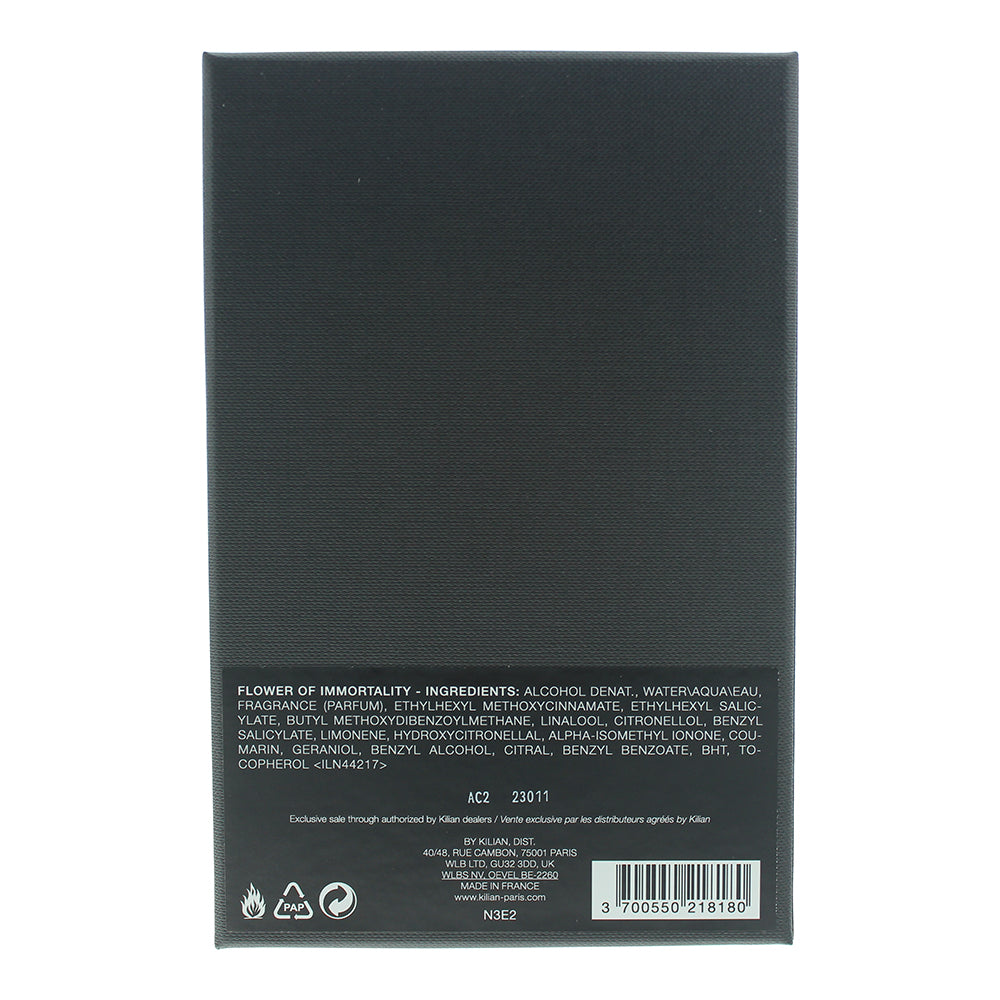 Kilian Flower Of Immortality Eau de Parfum 50ml - Ingredients