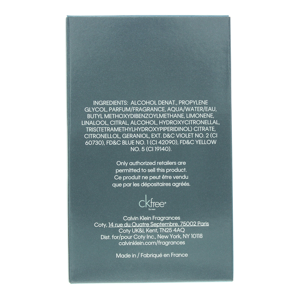 Calvin Klein Ck Free For Men Eau de Toilette 30ml