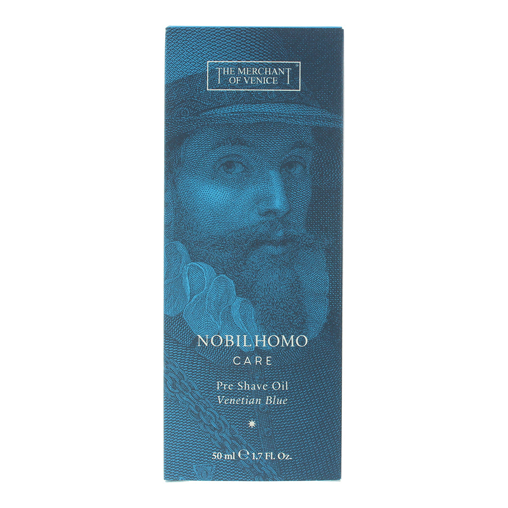 The Merchant Of Venice Nobil Homo Care Venetian Blue Pre-Shave Oil 50ml - Box