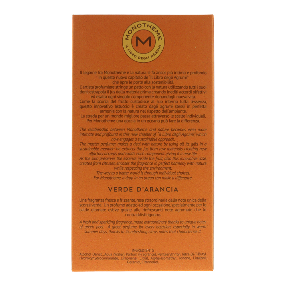 Monotheme Verde d'Arancia Eau de Toilette 100ml