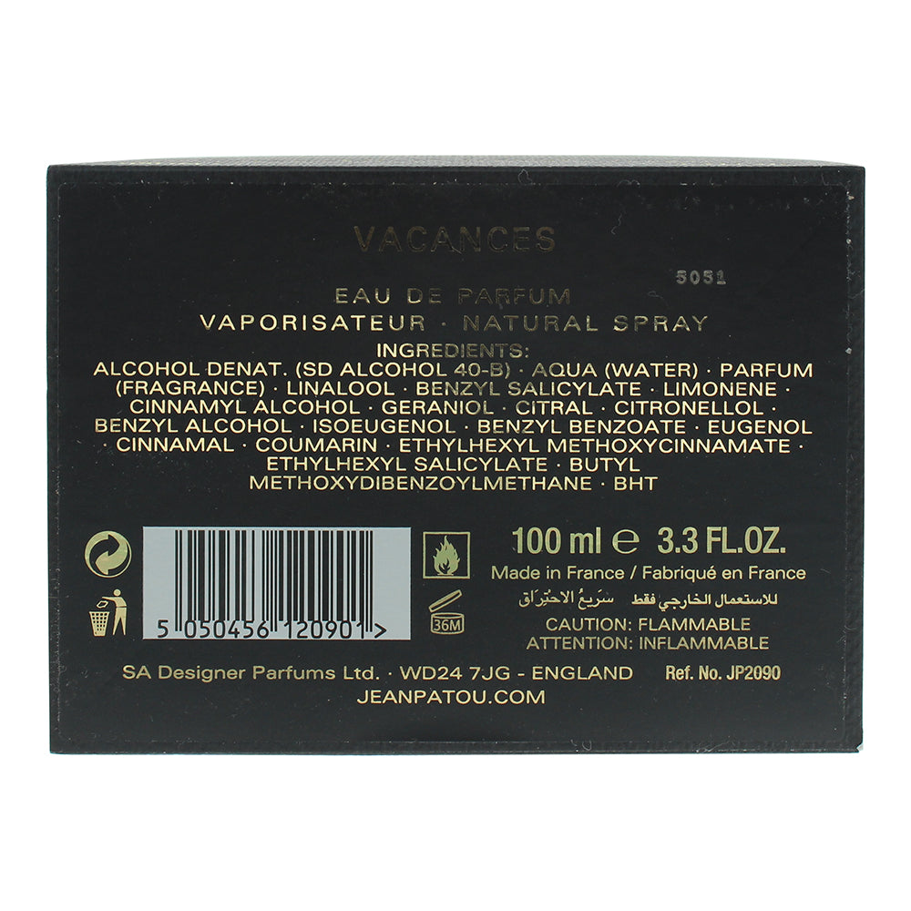 Jean Patou Collection Héritage Vacances Eau de Parfum 100ml