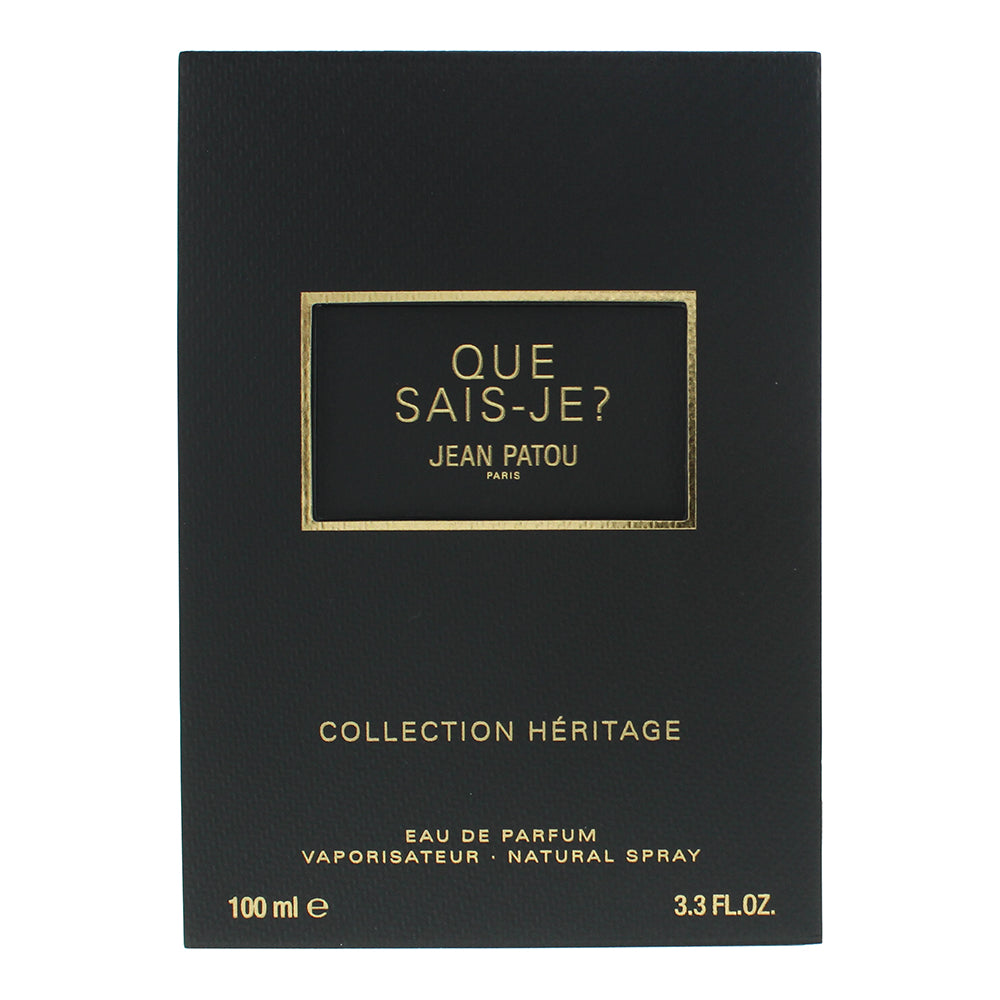 Jean Patou Collection Héritage Que Sais-Je? Eau de Parfum 100ml - Box