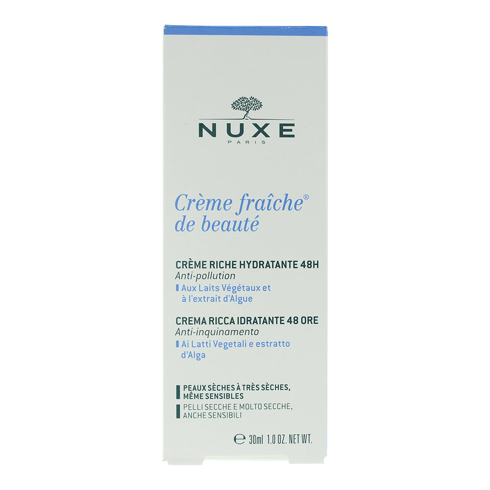 Nuxe Crème Fraîche De Beauté Rich Moisturizing 48H Cream 30ml - Box