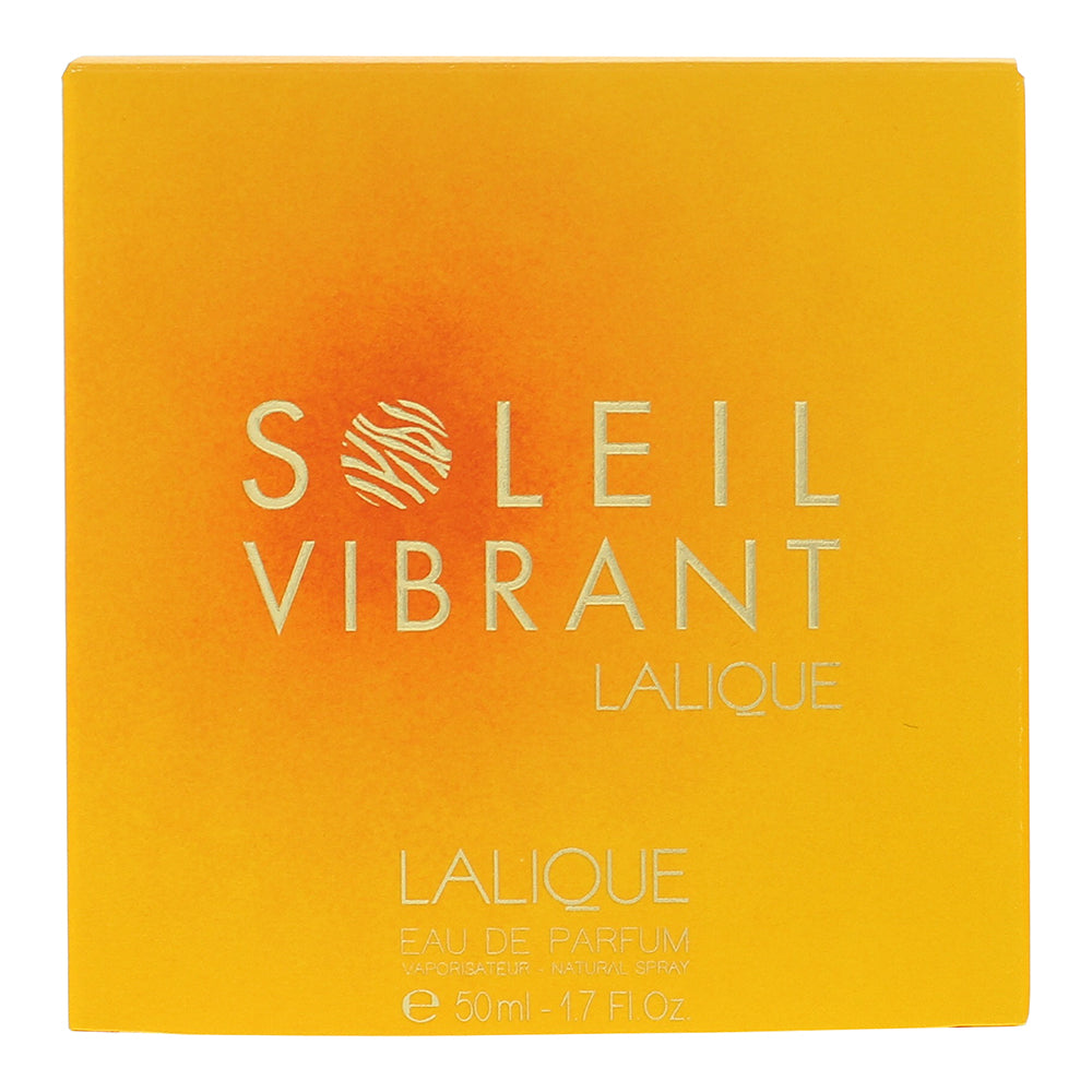 Lalique Soleil Vibrant Eau de Parfum 50ml - Box