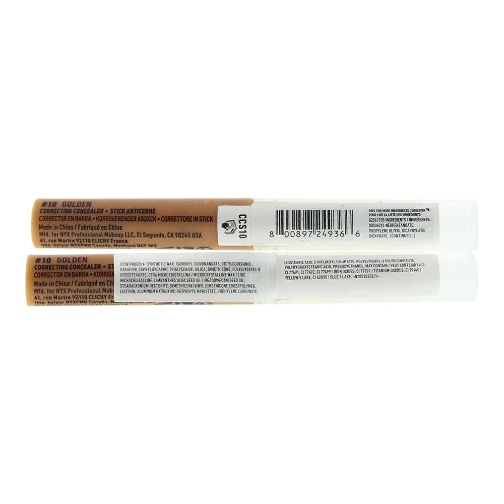 NYX Pro Fix Stick Correcting 10 Golden Concealer 1.6g