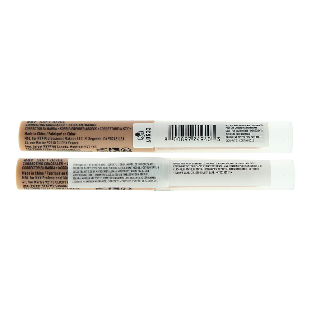 NYX Pro Fix Stick Correcting 07 Soft Beige Concealer 1.6g