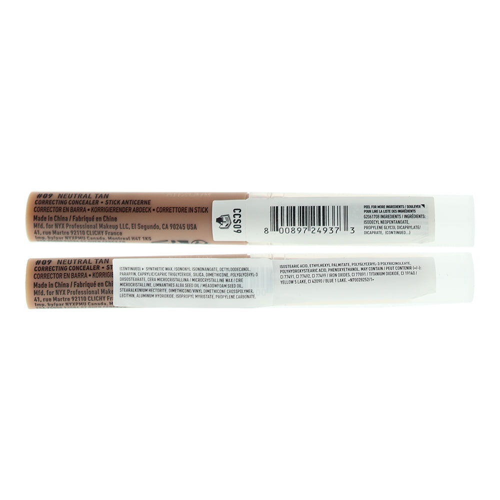 NYX Pro Fix Stick Correcting 09 Neutral Tan Concealer 1.6g