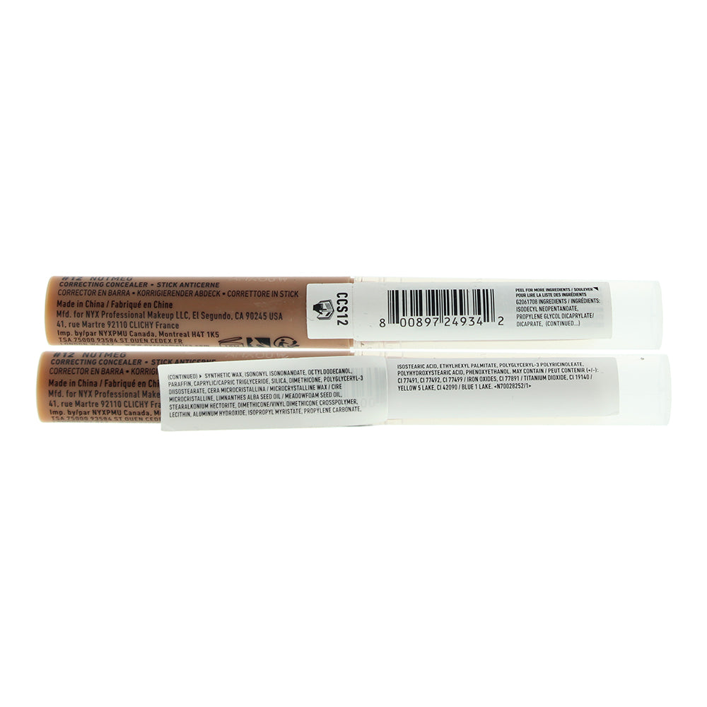 NYX Pro Fix Stick Correcting 12 Nutmeg Concealer 1.6g