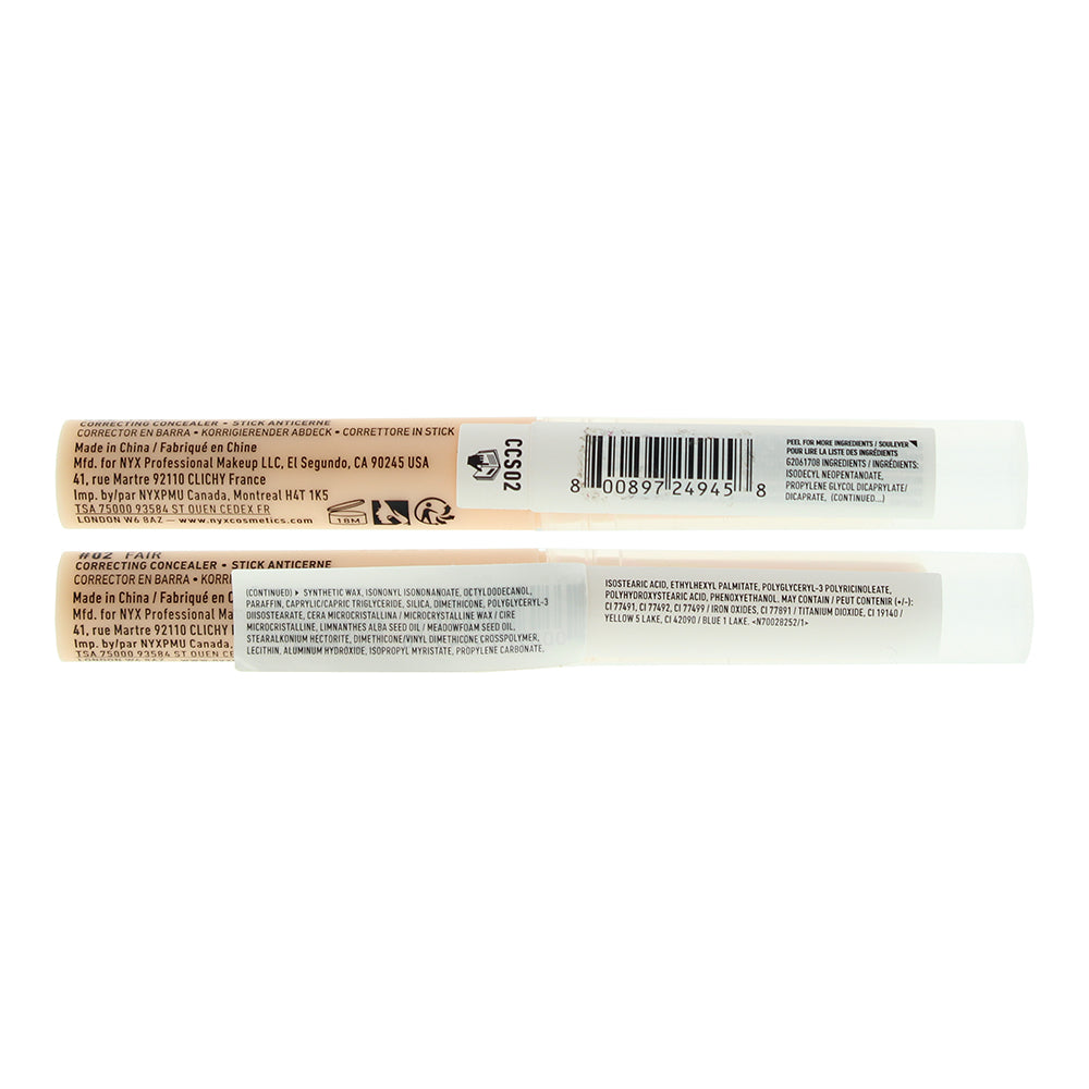 NYX Pro Fix Stick Correcting 02 Fair Concealer 1.6g
