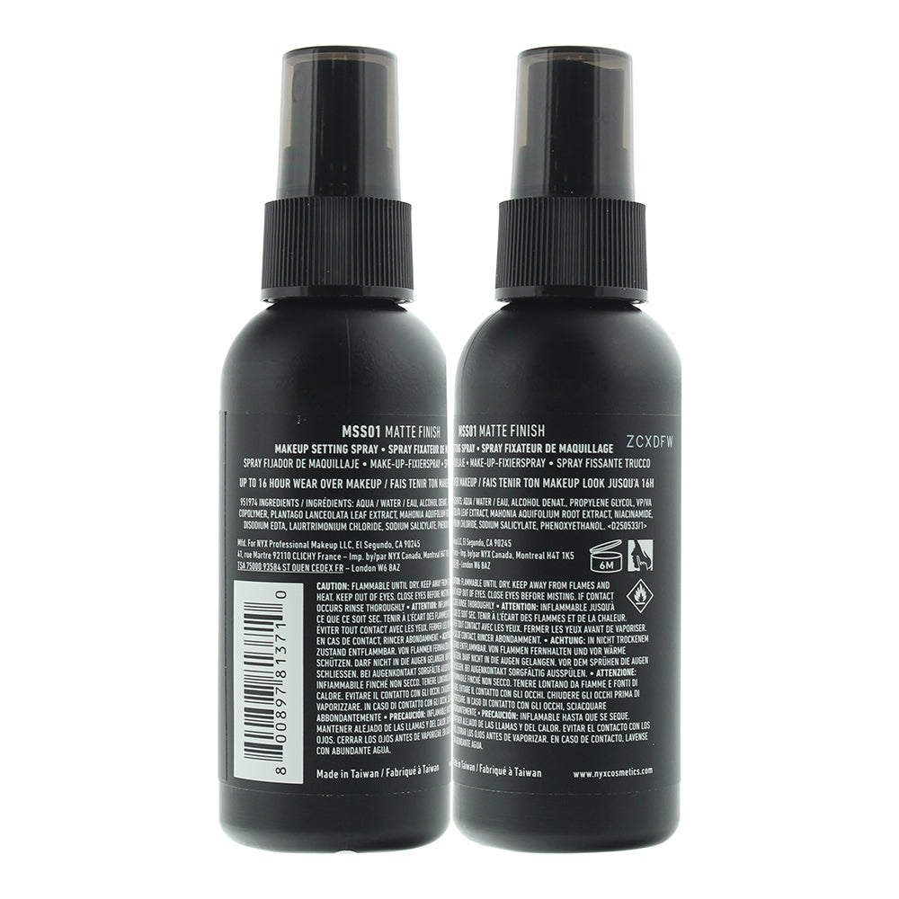 NYX 16Hr Matte Finish Setting Spray 60ml