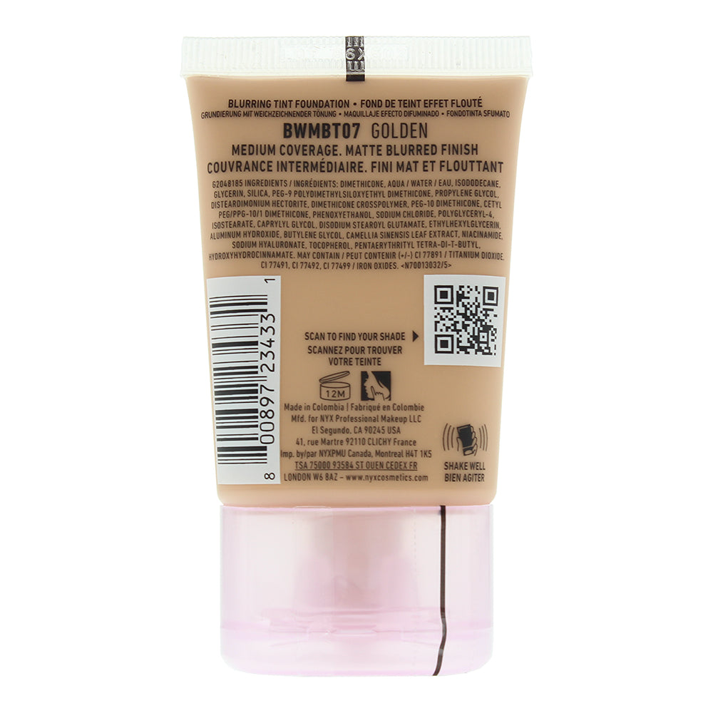 NYX Bare With Me Blur 07 Golden Foundation 30ml
