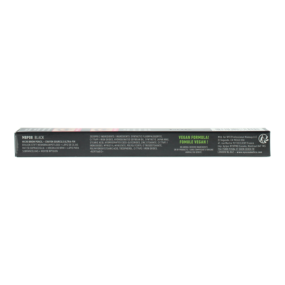 NYX Micro Brow Black Pencil 0.09g