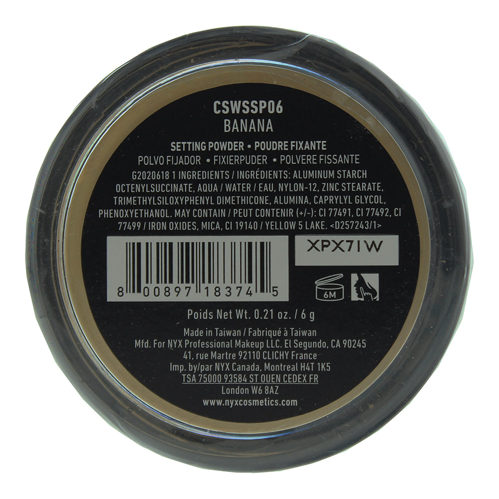NYX Can't Stop Won't Stop Banana Setting Powder 6g