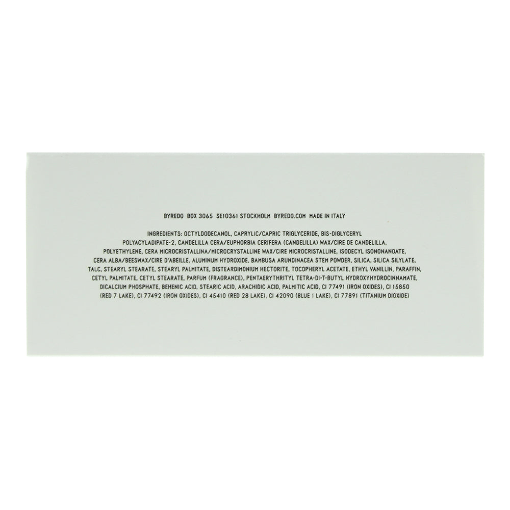 Byredo Reunion 109 Lipstick 3g - Ingredients