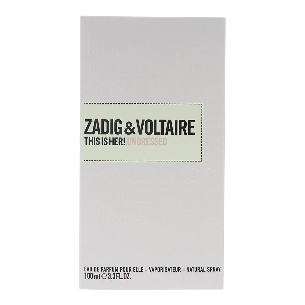 Zadig & Voltaire This Is Her! Undressed Eau de Parfum 100ml - Box