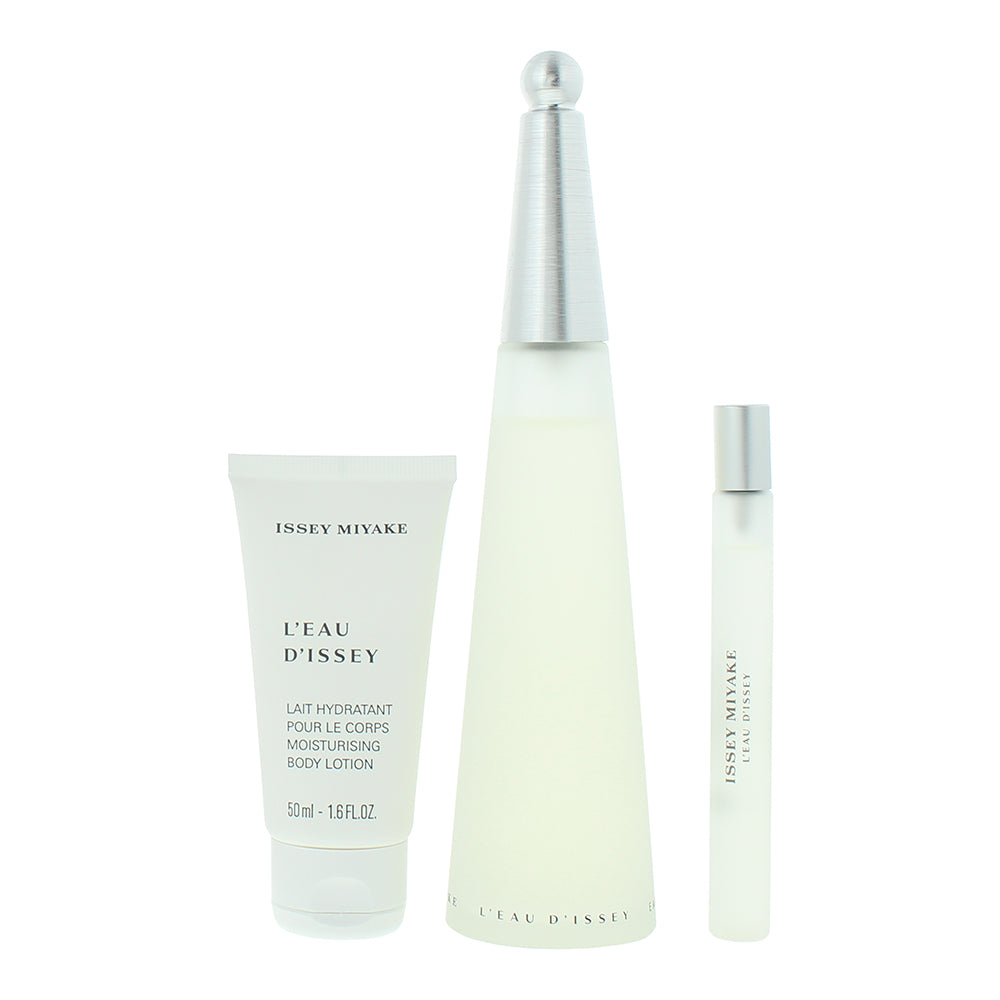 Issey Miyake L'eau D'issey 3 Piece Gift Set: Eau de Toilette 100ml  - Product