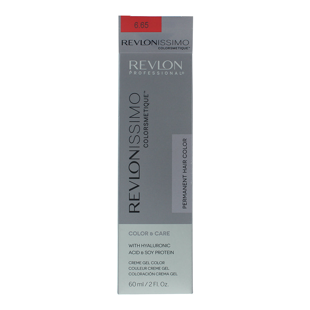 Revlon Revlonissimo Colorsmetique 6.65 Dark Mahogany Red Blonde Hair Colour 60ml - Box