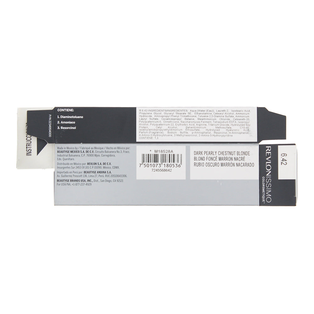 Revlon Revlonissimo Colorsmetique 6.42 Dark Pearly Chestnut Blonde Hair Colour 6