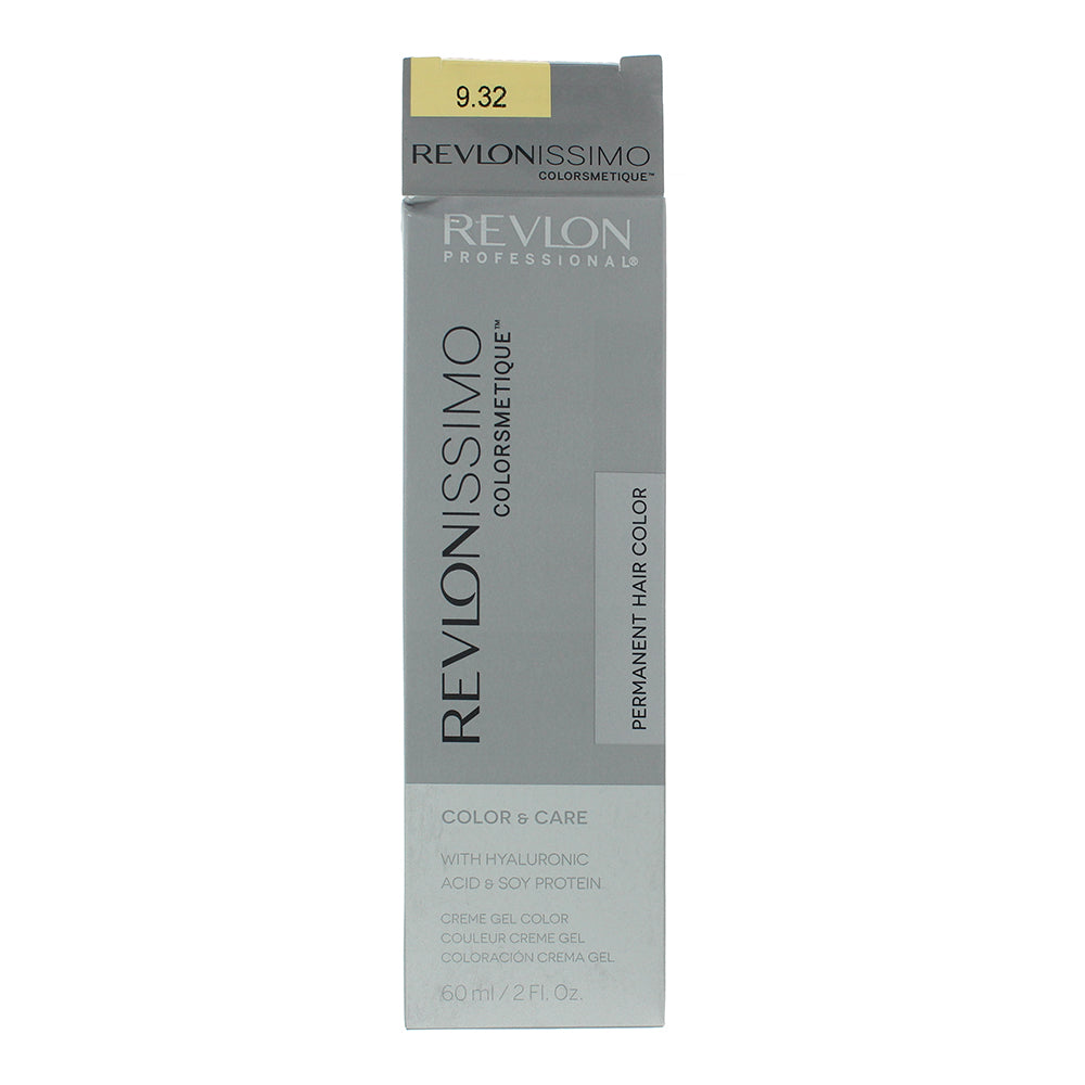 Revlon Revlonissimo Colorsmetique 9.32 Very Light Golden Pearl Blonde Hair Colou - Box