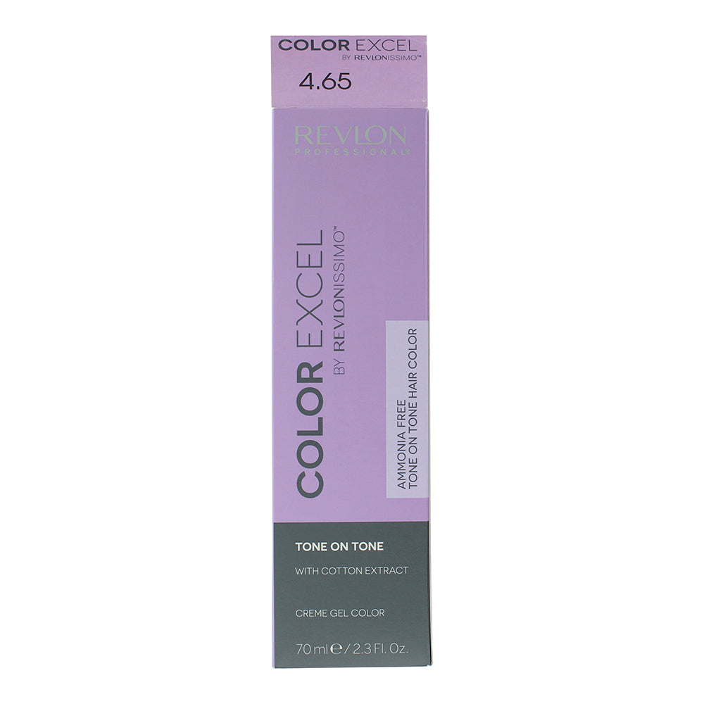 Revlon Color Excel 4.65 Medium Red Mahogany Brown Hair Colour - Box