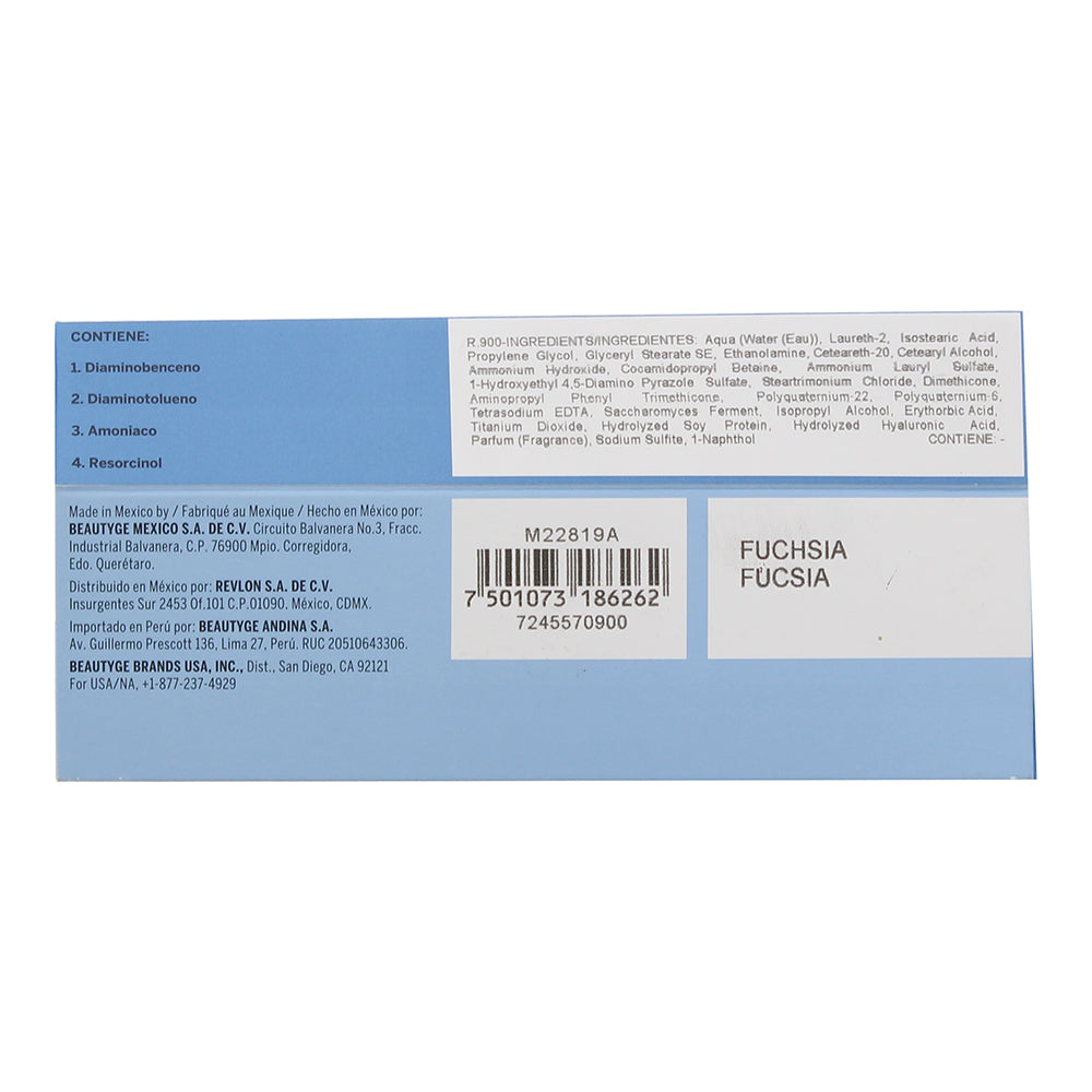 Revlon Revlonissimo Colorsmetique 900 Fuchsia Hair Colour 60ml - Ingredients