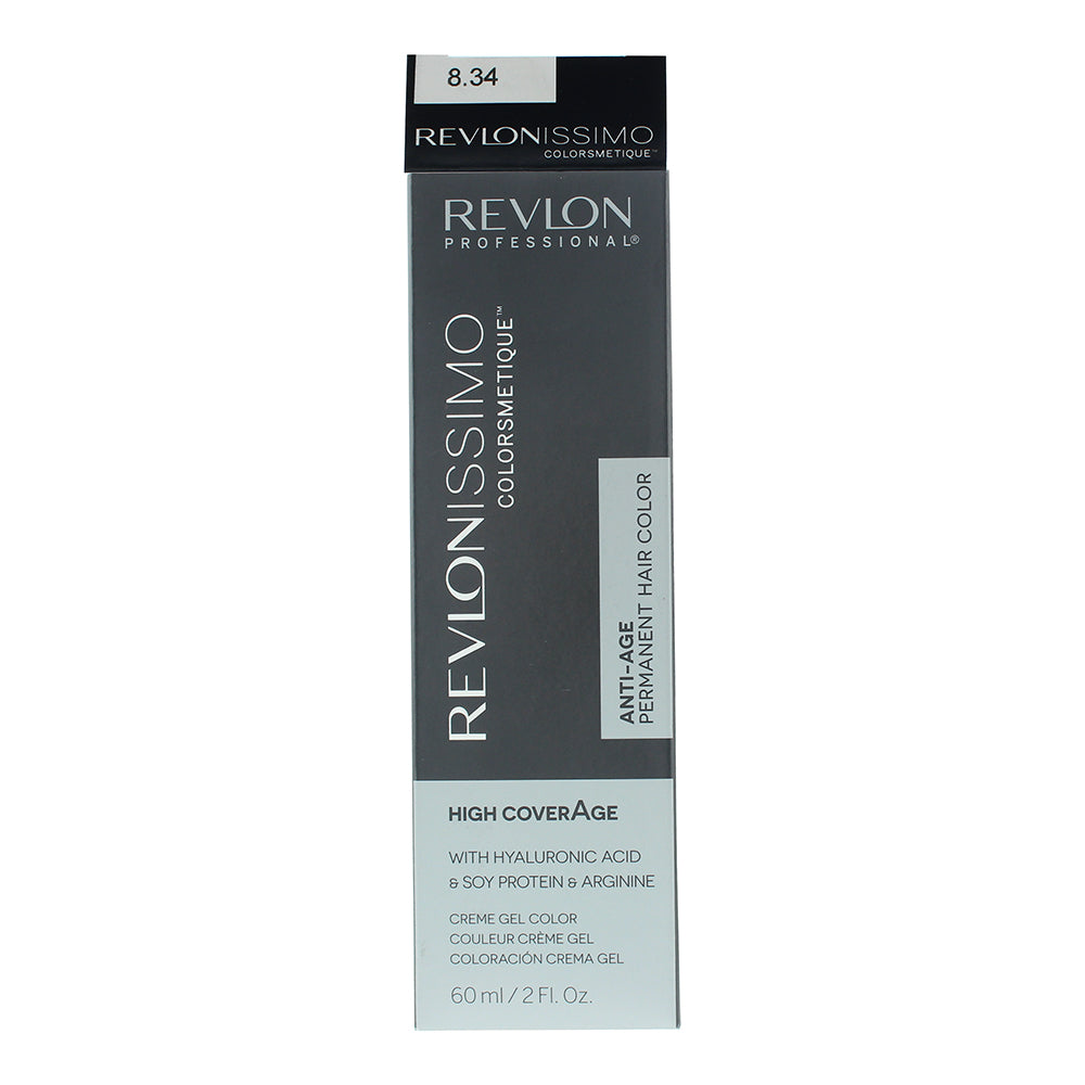 Revlon Revlonissimo Colorsmetique 8.34 Light Hazel Blonde Hair Colour 60ml - Box