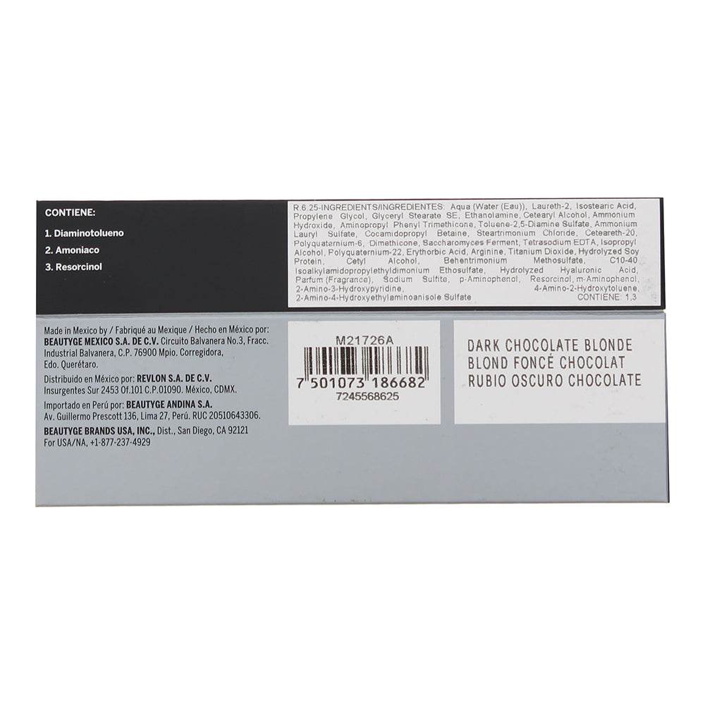 Revlon Revlonissimo Colorsmetique 6.25 Dark Chocolate Blonde Hair Colour 60ml