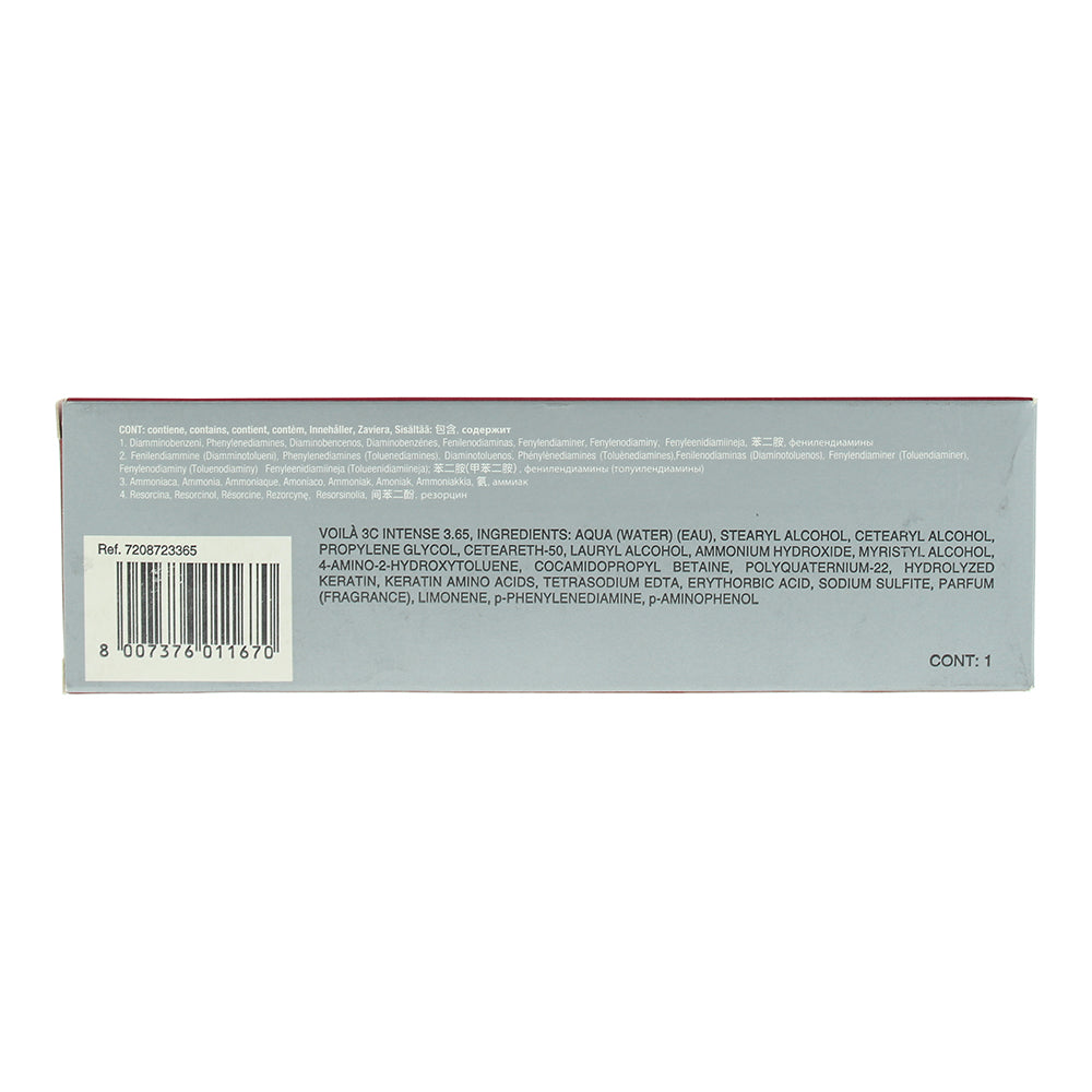 Intercosmo Voilà 3C Intense 3.65 Dark Beaujolais Hair Colour 60ml