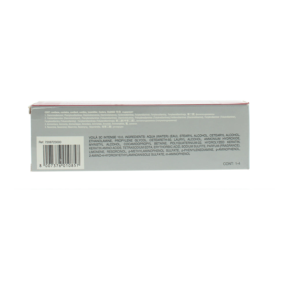 Intercosmo Voilà 3C Intense 10.0 Natural Platinum Blonde Hair Colour 60ml - Ingredients