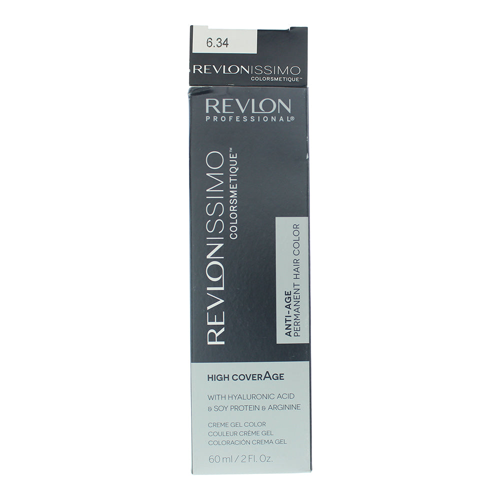 Revlon Revlonissimo Colorsmetique 6.34 Dark Hazel Blonde Hair Colour 60ml - Box