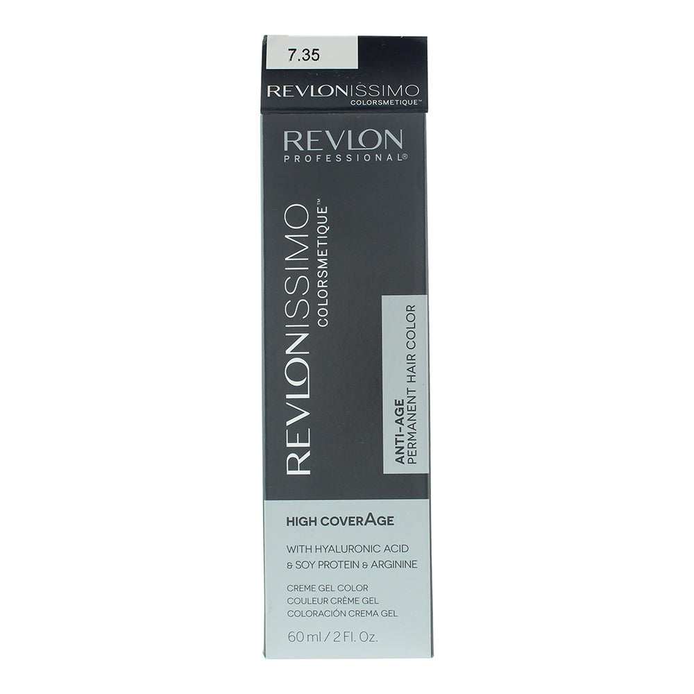 Revlon Revlonissimo Colorsmetique 7.35 Amber Blonde Hair Colour 60ml - Box