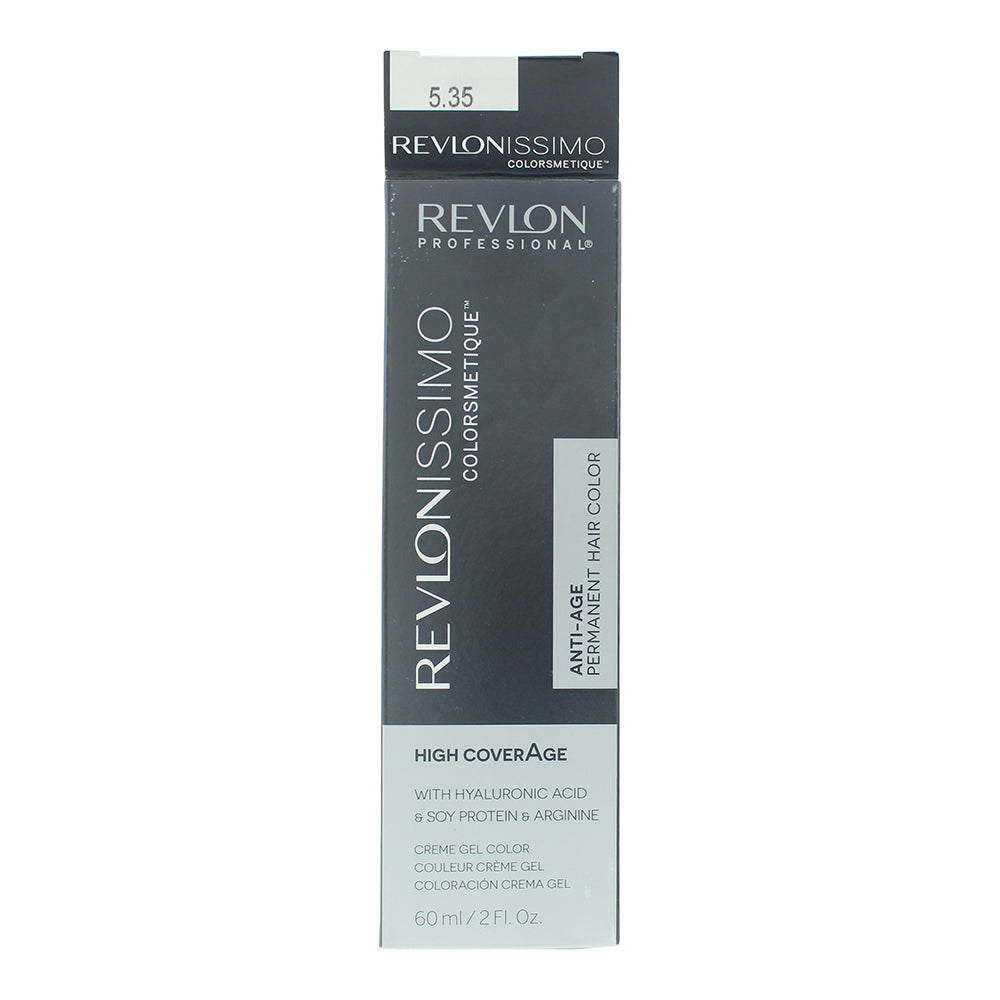Revlon Revlonissimo Colorsmetique 5.35 Light Amber Brown Hair Colour 60ml - Box