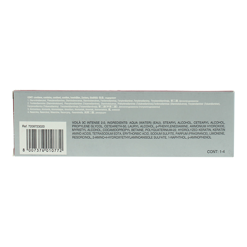 Intercosmo Voilà 3C Intense 2.0 Brown Hair Colour 60ml - Ingredients